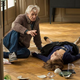 Verhoeven and Isabelle Huppert on the set of Elle. (Photo: Sony Pictures Classics)